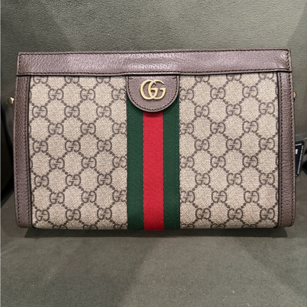 Gucci GG Supreme Ophidia Medium Chain Shoulder Bag - Picture 3 of 9